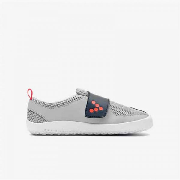 Vivobarefoot Primus Kids Gray Navy Orange
