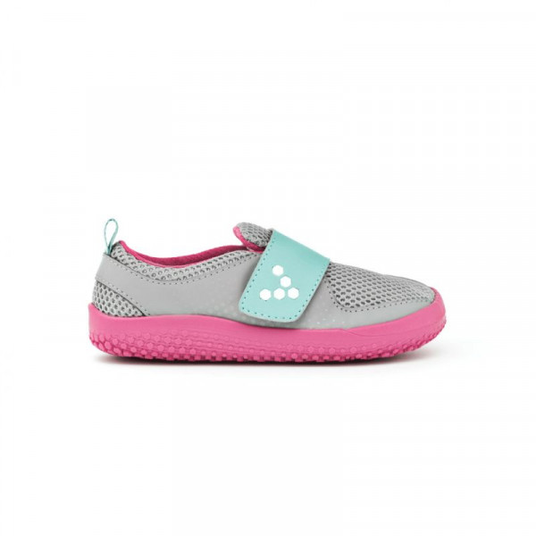 Vivobarefoot Mini Primus Kids Mesh Gray / Pink