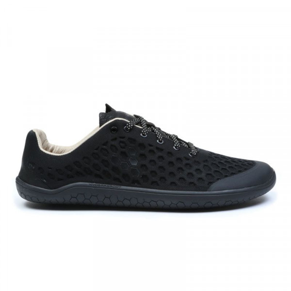 Vivobarefoot Stealth 2 black lux Leather Lady